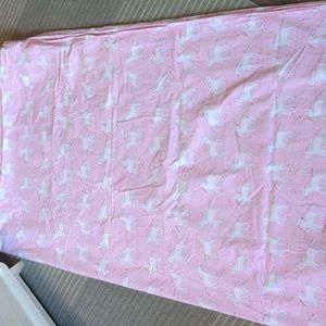 Pottery Barn pink magical unicorn duvet cover blanket kids full queen